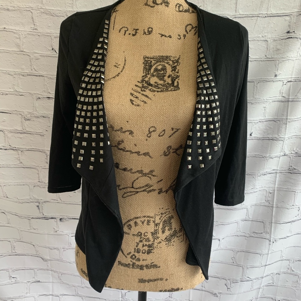 Sparkle and fade sweater jacket